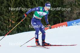 10.01.2020, Val di Fiemme, Italy (ITA): Giulio Bezzi (ITA) - FIS world cup nordic combined, individual gundersen HS104/10km, Val di Fiemme (ITA). www.nordicfocus.com. © Volk/NordicFocus. Every downloaded picture is fee-liable.