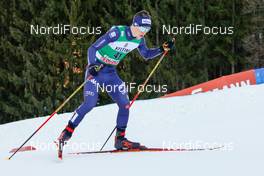 10.01.2020, Val di Fiemme, Italy (ITA): Giulio Bezzi (ITA) - FIS world cup nordic combined, individual gundersen HS104/10km, Val di Fiemme (ITA). www.nordicfocus.com. © Volk/NordicFocus. Every downloaded picture is fee-liable.