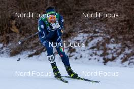 11.01.2020, Val di Fiemme, Italy (ITA): Lukas Runggaldier (ITA) - FIS world cup nordic combined, individual gundersen HS104/10km, Val di Fiemme (ITA). www.nordicfocus.com. © Volk/NordicFocus. Every downloaded picture is fee-liable.