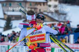 12.01.2020, Val di Fiemme, Italy (ITA): Jarl Magnus Riiber (NOR) - FIS world cup nordic combined, team sprint HS104/2x7.5km, Val di Fiemme (ITA). www.nordicfocus.com. © Volk/NordicFocus. Every downloaded picture is fee-liable.
