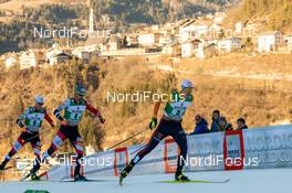 12.01.2020, Val di Fiemme, Italy (ITA): Vinzenz Geiger (GER) - FIS world cup nordic combined, team sprint HS104/2x7.5km, Val di Fiemme (ITA). www.nordicfocus.com. © Volk/NordicFocus. Every downloaded picture is fee-liable.