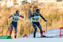 12.01.2020, Val di Fiemme, Italy (ITA): Alessandro Pittin (ITA) - FIS world cup nordic combined, team sprint HS104/2x7.5km, Val di Fiemme (ITA). www.nordicfocus.com. © Volk/NordicFocus. Every downloaded picture is fee-liable.