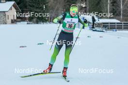 12.01.2020, Val di Fiemme, Italy (ITA): Ozbej Jelen (SLO) - FIS world cup nordic combined, team sprint HS104/2x7.5km, Val di Fiemme (ITA). www.nordicfocus.com. © Volk/NordicFocus. Every downloaded picture is fee-liable.