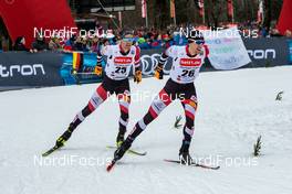26.01.2020, Oberstdorf, Germany (GER): Philipp Orter (AUT), Thomas Joebstl (l-r) - FIS world cup nordic combined, individual gundersen HS140/10km, Oberstdorf (GER). www.nordicfocus.com. © Volk/NordicFocus. Every downloaded picture is fee-liable.