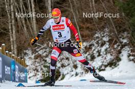 26.01.2020, Oberstdorf, Germany (GER): Franz-Josef Rehrl (AUT) - FIS world cup nordic combined, individual gundersen HS140/10km, Oberstdorf (GER). www.nordicfocus.com. © Volk/NordicFocus. Every downloaded picture is fee-liable.