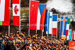 25.01.2020, Oberstdorf, Germany (GER): Flags  - FIS world cup nordic combined, team HS140/4x5km, Oberstdorf (GER). www.nordicfocus.com. © Volk/NordicFocus. Every downloaded picture is fee-liable.