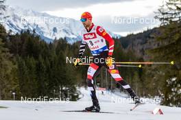 01.02.2020, Seefeld, Austria (AUT): Lukas Greiderer (AUT) - FIS world cup nordic combined, individual gundersen HS109/10km, Seefeld (AUT). www.nordicfocus.com. © Volk/NordicFocus. Every downloaded picture is fee-liable.