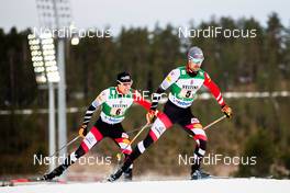 29.02.2020 Lahti, Finland (FIN): Lukas Klapfer (AUT), Thomas Joebstl (AUT), (l-r)  - FIS world cup nordic combined, team sprint HS130/2x7.5km, Lahti (FIN). www.nordicfocus.com. © Modica/NordicFocus. Every downloaded picture is fee-liable.