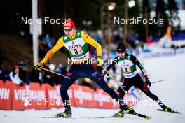 29.02.2020 Lahti, Finland (FIN): Terence Weber (GER), Ryota Yamamoto (JPN), (l-r)  - FIS world cup nordic combined, team sprint HS130/2x7.5km, Lahti (FIN). www.nordicfocus.com. © Modica/NordicFocus. Every downloaded picture is fee-liable.