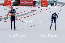 07.03.2020, Oslo, Norway (NOR): Fabian Riessle (GER), Ilkka Herola (FIN) (l-r)  - FIS world cup nordic combined, individual gundersen HS134/10km, Oslo (NOR). www.nordicfocus.com. © Volk/NordicFocus. Every downloaded picture is fee-liable.