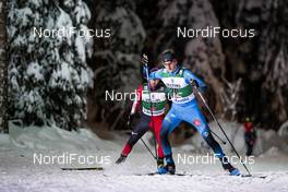 29.11.2020, Ruka, Finland (FIN): Matteo Baud (FRA) - FIS world cup nordic combined men, individual gundersen HS142/10km, Ruka (FIN). www.nordicfocus.com. © Modica/NordicFocus. Every downloaded picture is fee-liable.