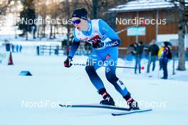 20.12.2020, Ramsau, Austria (AUT): Gael Blondeau (FRA) - FIS world cup nordic combined men, individual gundersen HS98/10km, Ramsau (AUT). www.nordicfocus.com. © Volk/NordicFocus. Every downloaded picture is fee-liable.