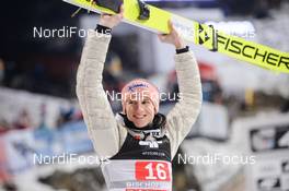 06.01.2020, Bischofshofen, Austria (AUT): Karl Geiger (GER) - FIS world cup ski jumping, four hills tournament, individual HS142, Bischofshofen (AUT). www.nordicfocus.com. © Tumashov/NordicFocus. Every downloaded picture is fee-liable.