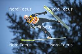 18.01.2020, Titisee-Neustadt, Germany (GER): Karl Geiger (GER) - FIS world cup ski jumping, individual HS142, Titisee-Neustadt (GER). www.nordicfocus.com. © Thibaut/NordicFocus. Every downloaded picture is fee-liable.