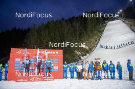 19.01.2020, Titisee-Neustadt, Germany (GER): Ryoyu Kobayashi (JPN), Dawid Kubacki (POL), Timi Zajc (SLO), (l-r) - FIS world cup ski jumping, individual HS142, Titisee-Neustadt (GER). www.nordicfocus.com. © Thibaut/NordicFocus. Every downloaded picture is fee-liable.
