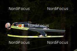 19.01.2020, Titisee-Neustadt, Germany (GER): Karl Geiger (GER) - FIS world cup ski jumping, individual HS142, Titisee-Neustadt (GER). www.nordicfocus.com. © Thibaut/NordicFocus. Every downloaded picture is fee-liable.