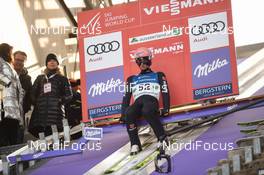 15.02.2020, Tauplitz/Bad Mitterndorf, Austria (AUT): Karl Geiger (GER) - FIS world cup ski flying, individual HS235, Tauplitz/Bad Mitterndorf (AUT). www.nordicfocus.com. © Tumashov/NordicFocus. Every downloaded picture is fee-liable.