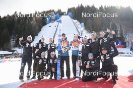 16.02.2020, Tauplitz/Bad Mitterndorf, Austria (AUT): Timi Zajc (SLO), Domen Prevc (SLO) - FIS world cup ski flying, individual HS235, Tauplitz/Bad Mitterndorf (AUT). www.nordicfocus.com. © Tumashov/NordicFocus. Every downloaded picture is fee-liable.