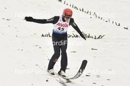 22.02.2020, Rasnov, Romania (ROU): Constantin Schmid (GER) - FIS world cup ski jumping, individual HS97, Rasnov (ROU). www.nordicfocus.com. © Tumashov/NordicFocus. Every downloaded picture is fee-liable.