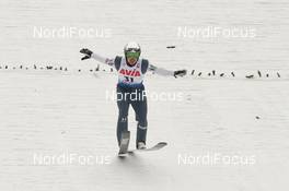 22.02.2020, Rasnov, Romania (ROU): Rok Justin (SLO) - FIS world cup ski jumping, individual HS97, Rasnov (ROU). www.nordicfocus.com. © Tumashov/NordicFocus. Every downloaded picture is fee-liable.
