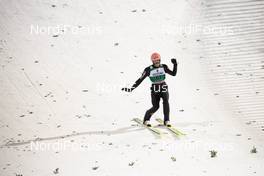 28.02.2020, Lahti, Finland (FIN): Karl Geiger (GER) - FIS world cup ski jumping, individual HS130, Lahti (FIN). www.nordicfocus.com. © Modica/NordicFocus. Every downloaded picture is fee-liable.