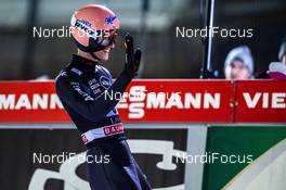 29.02.2020, Lahti, Finland (FIN): Karl Geiger (GER) - FIS world cup ski jumping, team HS130, Lahti (FIN). www.nordicfocus.com. © THIBAUT/NordicFocus. Every downloaded picture is fee-liable.