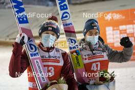 28.11.2020, Ruka, Finland (FIN): Dawid Kubacki (POL), Piotr Zyla (POL), (l-r)  - FIS world cup ski jumping men, individual HS142, Ruka (FIN). www.nordicfocus.com. © Vianney THBAUT/NordicFocus. Every downloaded picture is fee-liable.