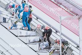 28.12.2020, Oberstdorf, Germany (GER): Ilya Mankov (RUS), Roman Koudelka (CZE), Stefan Kraft (AUT), Jan Hoerl (AUT), (l-r) - FIS world cup ski jumping men, four hills tournament, qualification, individual HS137, Oberstdorf (GER). www.nordicfocus.com. © EXPA/JFK/NordicFocus. Every downloaded picture is fee-liable.