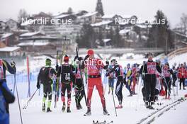 11.01.2020, Seefeld, Austria (AUT): Ludek Lazur(CZE), Fredrik Pagmen (SWE) - Visma Ski Classics Kaiser Maximilian Lauf, Seefeld (AUT). www.nordicfocus.com. © Tumashov/NordicFocus. Every downloaded picture is fee-liable.