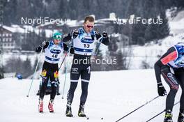 26.01.2020, Molina di Fiemme, Italy (ITA): Fjeld Oeyvind Moen (NOR), Niemi-Impola Bob (SWE), (l-r)  - Visma Ski Classics and FIS Marathon Cup Marcialonga, Molina di Fiemme (ITA). www.nordicfocus.com. © Modica/NordicFocus. Every downloaded picture is fee-liable.