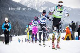26.01.2020, Molina di Fiemme, Italy (ITA): Johansson Marcus (SWE), Chernousov Ilia (RUS), Berg Stian (NOR), (l-r)  - Visma Ski Classics and FIS Marathon Cup Marcialonga, Molina di Fiemme (ITA). www.nordicfocus.com. © Modica/NordicFocus. Every downloaded picture is fee-liable.