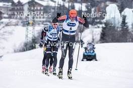 26.01.2020, Molina di Fiemme, Italy (ITA): Thele Joar Andreas (NOR), Fjeld Oeyvind Moen (NOR), (l-r)  - Visma Ski Classics and FIS Marathon Cup Marcialonga, Molina di Fiemme (ITA). www.nordicfocus.com. © Modica/NordicFocus. Every downloaded picture is fee-liable.
