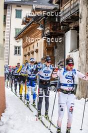 26.01.2020, Molina di Fiemme, Italy (ITA): Maenpaa Viktor (FIN), Holmberg Andreas (SWE), Loevgren Johan (SWE), (l-r)  - Visma Ski Classics and FIS Marathon Cup Marcialonga, Molina di Fiemme (ITA). www.nordicfocus.com. © Modica/NordicFocus. Every downloaded picture is fee-liable.
