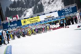 26.01.2020, Molina di Fiemme, Italy (ITA): Start of the Race (l-r)  - Visma Ski Classics and FIS Marathon Cup Marcialonga, Molina di Fiemme (ITA). www.nordicfocus.com. © Modica/NordicFocus. Every downloaded picture is fee-liable.