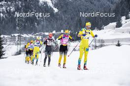 26.01.2020, Molina di Fiemme, Italy (ITA): Slind Astrid Oeyre (NOR), Dahl Ida (SWE), Norgren Britta (SWE), (l-r)  - Visma Ski Classics and FIS Marathon Cup Marcialonga, Molina di Fiemme (ITA). www.nordicfocus.com. © Modica/NordicFocus. Every downloaded picture is fee-liable.