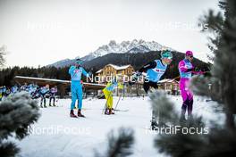 01.02.2020, Toblach-Cortina, Italy (ITA): Stian Hoelgaard (NOR), Anders Hoest (NOR), (l-r)  - Visma Ski Classics, Toblach-Cortina (ITA). www.nordicfocus.com. © Modica/NordicFocus. Every downloaded picture is fee-liable.