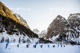 01.02.2020, Toblach-Cortina, Italy (ITA): Leading Group (l-r)  - Visma Ski Classics, Toblach-Cortina (ITA). www.nordicfocus.com. © Modica/NordicFocus. Every downloaded picture is fee-liable.