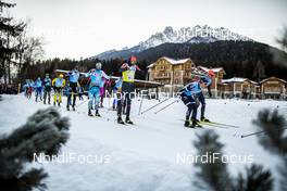 01.02.2020, Toblach-Cortina, Italy (ITA): Tord Asle Gjerdalen (NOR), Andreas Nygaard (NOR), Joar Andreas Thele  (NOR), (l-r)  - Visma Ski Classics, Toblach-Cortina (ITA). www.nordicfocus.com. © Modica/NordicFocus. Every downloaded picture is fee-liable.