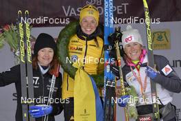 01.03.2020, Mora, Sweden (SWE): Britta Johansson Norgren (SWE), Lina Korsgren (SWE), Katerina Smutna (CZE), (l-r) - Visma Ski Classics and FIS Marathon Cup Vasaloppet, Mora (SWE). www.nordicfocus.com. © Schmidt/NordicFocus. Every downloaded picture is fee-liable.