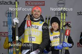 01.03.2020, Mora, Sweden (SWE): Andreas Nygaard (NOR), Britta Johansson (SWE) - Visma Ski Classics and FIS Marathon Cup Vasaloppet, Mora (SWE). www.nordicfocus.com. © Schmidt/NordicFocus. Every downloaded picture is fee-liable.