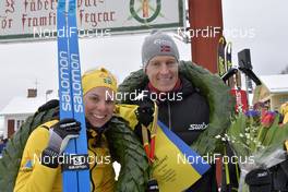 01.03.2020, Mora, Sweden (SWE): Lina Korsgren (SWE), Petter Eliassen (NOR) - Visma Ski Classics and FIS Marathon Cup Vasaloppet, Mora (SWE). www.nordicfocus.com. © Schmidt/NordicFocus. Every downloaded picture is fee-liable.