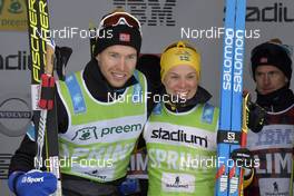 01.03.2020, Mora, Sweden (SWE): Petter Eliassen (NOR), Lina Korsgren (SWE)  - Visma Ski Classics and FIS Marathon Cup Vasaloppet, Mora (SWE). www.nordicfocus.com. © Schmidt/NordicFocus. Every downloaded picture is fee-liable.