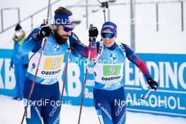 10.01.2021, Oberhof, Germany (GER): Benjamin Weger (SUI), Selina Gasparin (SUI), (l-r) -  IBU World Cup Biathlon, mixed relay, Oberhof (GER). www.nordicfocus.com. © Manzoni/NordicFocus. Every downloaded picture is fee-liable.