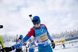 10.01.2021, Oberhof, Germany (GER): Alexander Loginov (RUS) -  IBU World Cup Biathlon, mixed relay, Oberhof (GER). www.nordicfocus.com. © Manzoni/NordicFocus. Every downloaded picture is fee-liable.