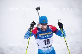 09.01.2021, Oberhof, Germany (GER): Alexander Loginov (RUS) -  IBU World Cup Biathlon, pursuit men, Oberhof (GER). www.nordicfocus.com. © Manzoni/NordicFocus. Every downloaded picture is fee-liable.