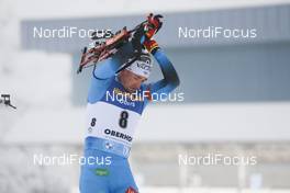 09.01.2021, Oberhof, Germany (GER): Fabien Claude (FRA) -  IBU World Cup Biathlon, pursuit men, Oberhof (GER). www.nordicfocus.com. © Manzoni/NordicFocus. Every downloaded picture is fee-liable.