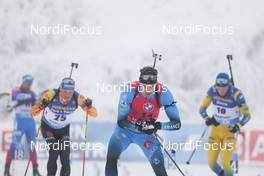 09.01.2021, Oberhof, Germany (GER): Erik Lesser (GER), Emilien Jacquelin (FRA) -  IBU World Cup Biathlon, pursuit men, Oberhof (GER). www.nordicfocus.com. © Manzoni/NordicFocus. Every downloaded picture is fee-liable.