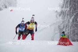 09.01.2021, Oberhof, Germany (GER): Tarjei Boe (NOR), Johannes Thingnes Boe (NOR), (l-r) -  IBU World Cup Biathlon, pursuit men, Oberhof (GER). www.nordicfocus.com. © Manzoni/NordicFocus. Every downloaded picture is fee-liable.