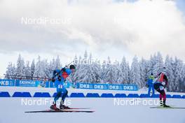 10.01.2021, Oberhof, Germany (GER): Emilien Jacquelin (FRA), Johannes Thingnes Boe (NOR), (l-r) -  IBU World Cup Biathlon, single mixed relay, Oberhof (GER). www.nordicfocus.com. © Manzoni/NordicFocus. Every downloaded picture is fee-liable.
