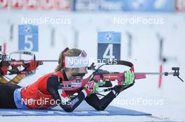 10.01.2021, Oberhof, Germany (GER): Emma Lunder (CAN) -  IBU World Cup Biathlon, single mixed relay, Oberhof (GER). www.nordicfocus.com. © Manzoni/NordicFocus. Every downloaded picture is fee-liable.